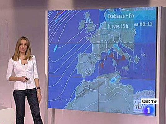 El tiempo - Temporal de nieve en media España
