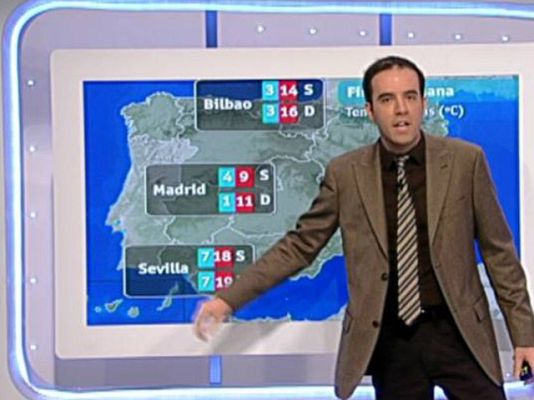 El tiempo - Chubascos débiles en la península