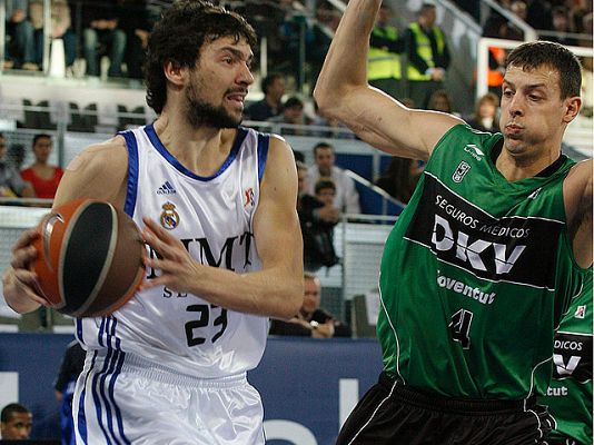 Telediario 1 - Tensa victoria del Madrid al Joventut