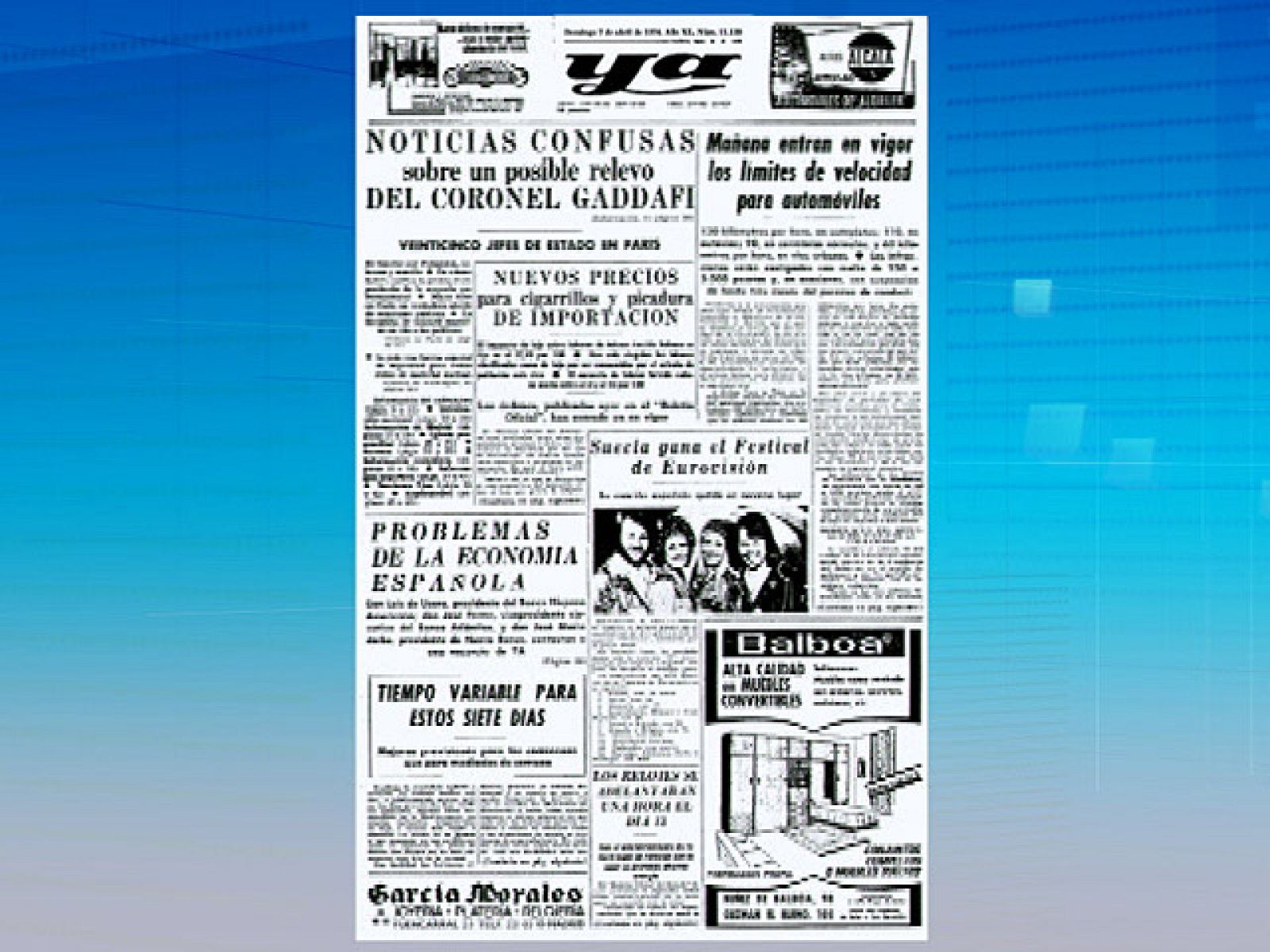 Hace 37 años la portada del diario 'Ya' era igual que las noticias de hoy | Ver
