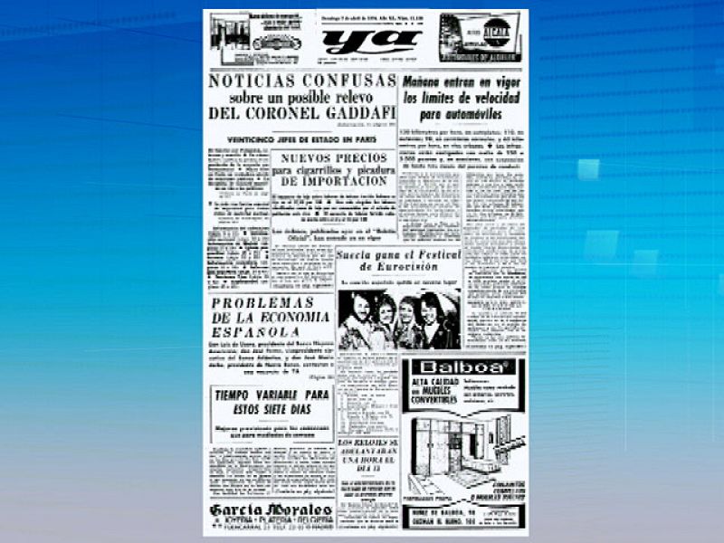 Hace 37 años la portada del diario 'Ya' era igual que las noticias de hoy | Ver