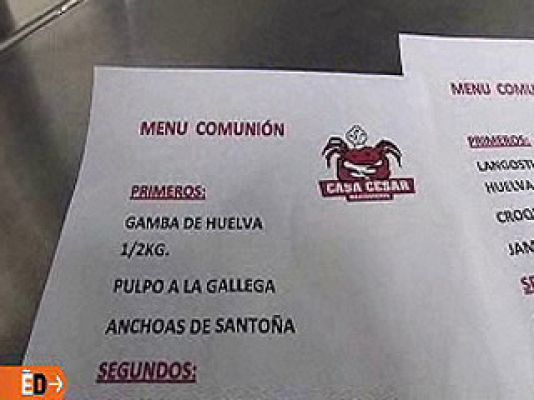 España Directo - Menús de banquete