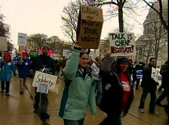 Telediario 1 - Tensión social en Estados Unidos