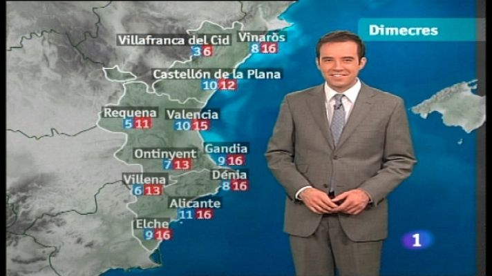 L'informatiu - Comunitat Valenciana - El tiempo en la Com. Valenciana