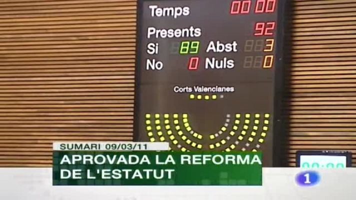 L'informatiu - Comunitat Valenciana - L'Informatiu - 09/03/11