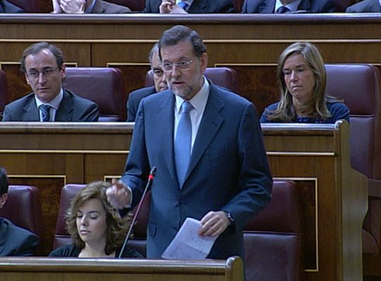 Telediario 1 - Sesión de control al Gobierno