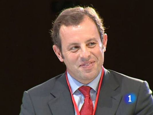Telediario 1 - Rosell:"El Barça habla en el campo"