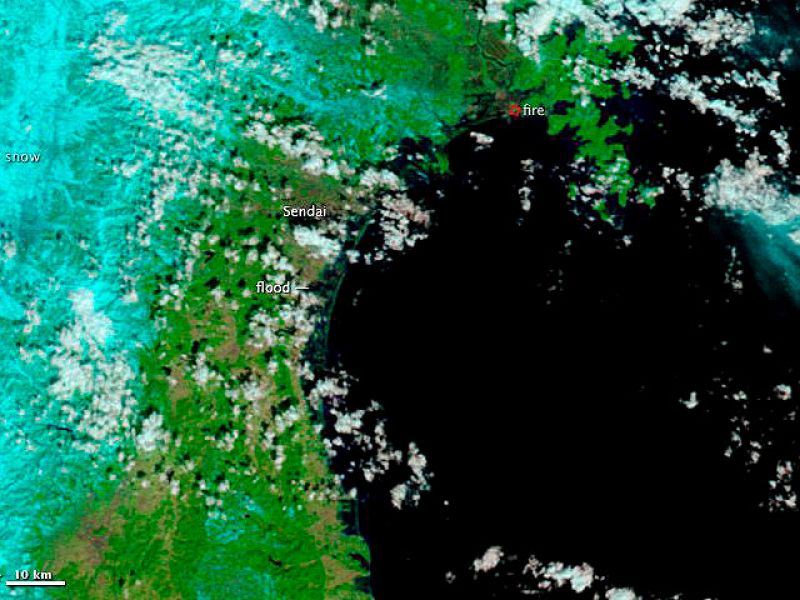 El tsunami ha barrido varios pueblos enteros