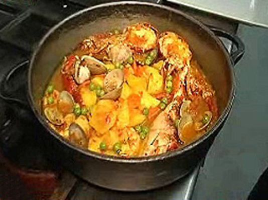 RTVE Cocina - Guiso de patatas con marisco