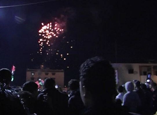 Telediario 1 - Celebraciones en Libia por la resolución de la ONU