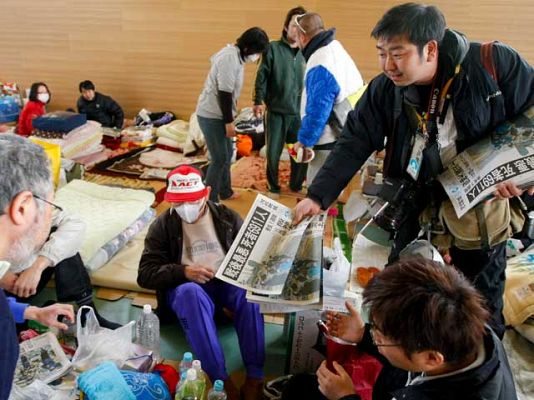 Telediario 1 - Trabajan para refrigerar Fukushima
