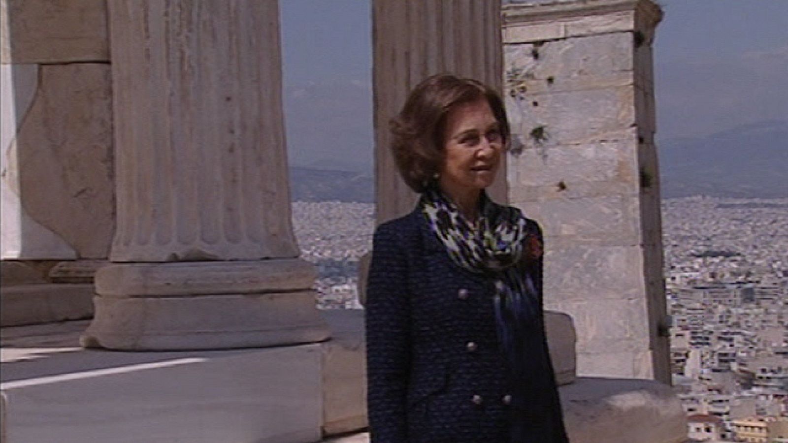 La Reina está en Atenas donde preside los actos organizados por el instituto Cervantes