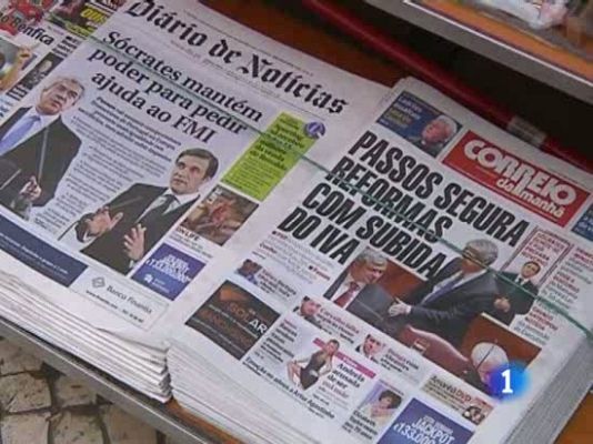 Telediario 1 - Portugal podría solicitar rescate