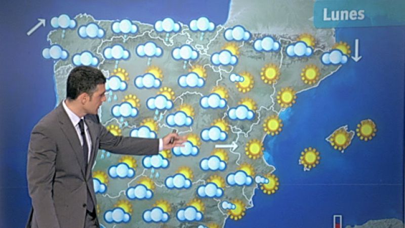 Precipitaciones débiles y mínimas en moderado descenso