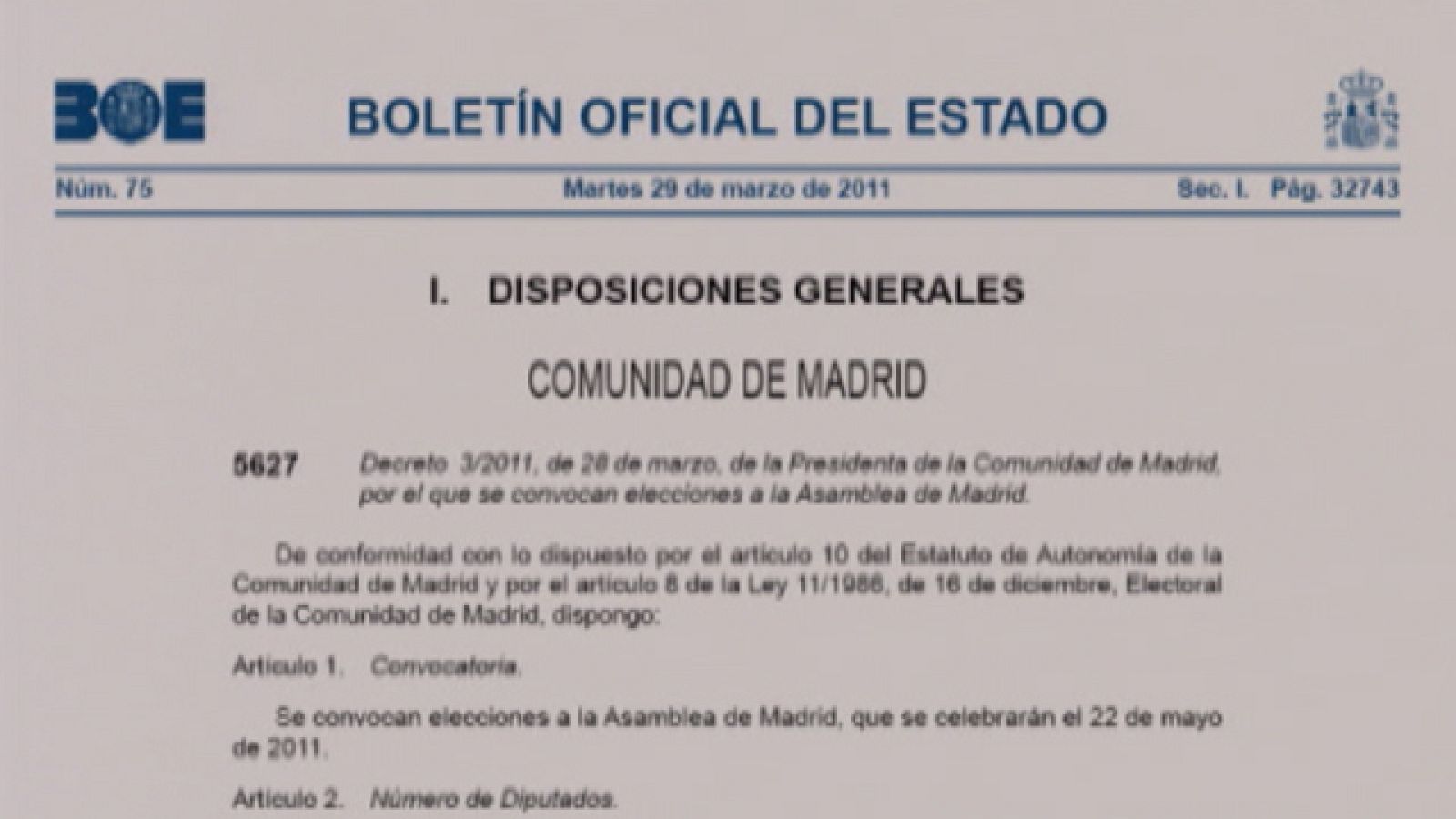 La Comunidad de Madrid en 4' - 29/03/11