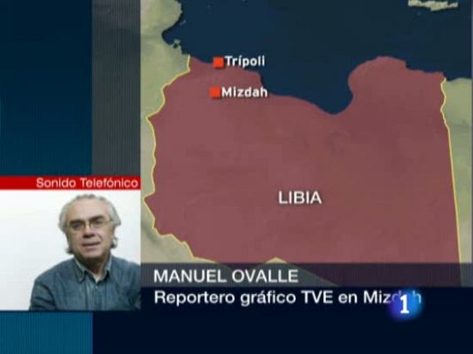 Telediario 1 - Periodistas tiroteados en Libia