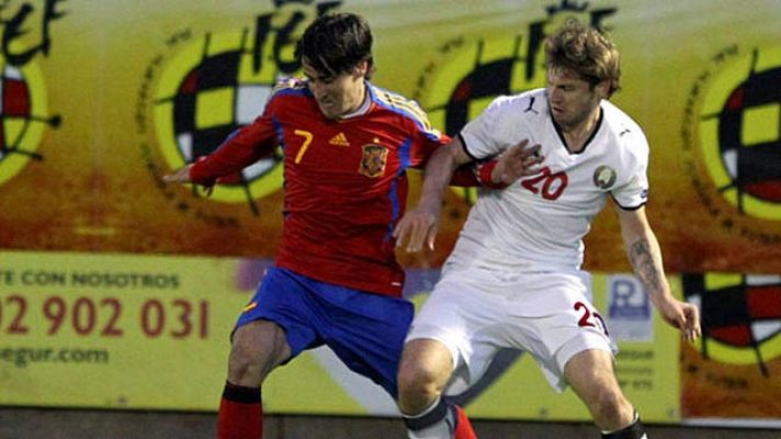 Telediario 1 - Bojan da el susto en el empate de los sub 21