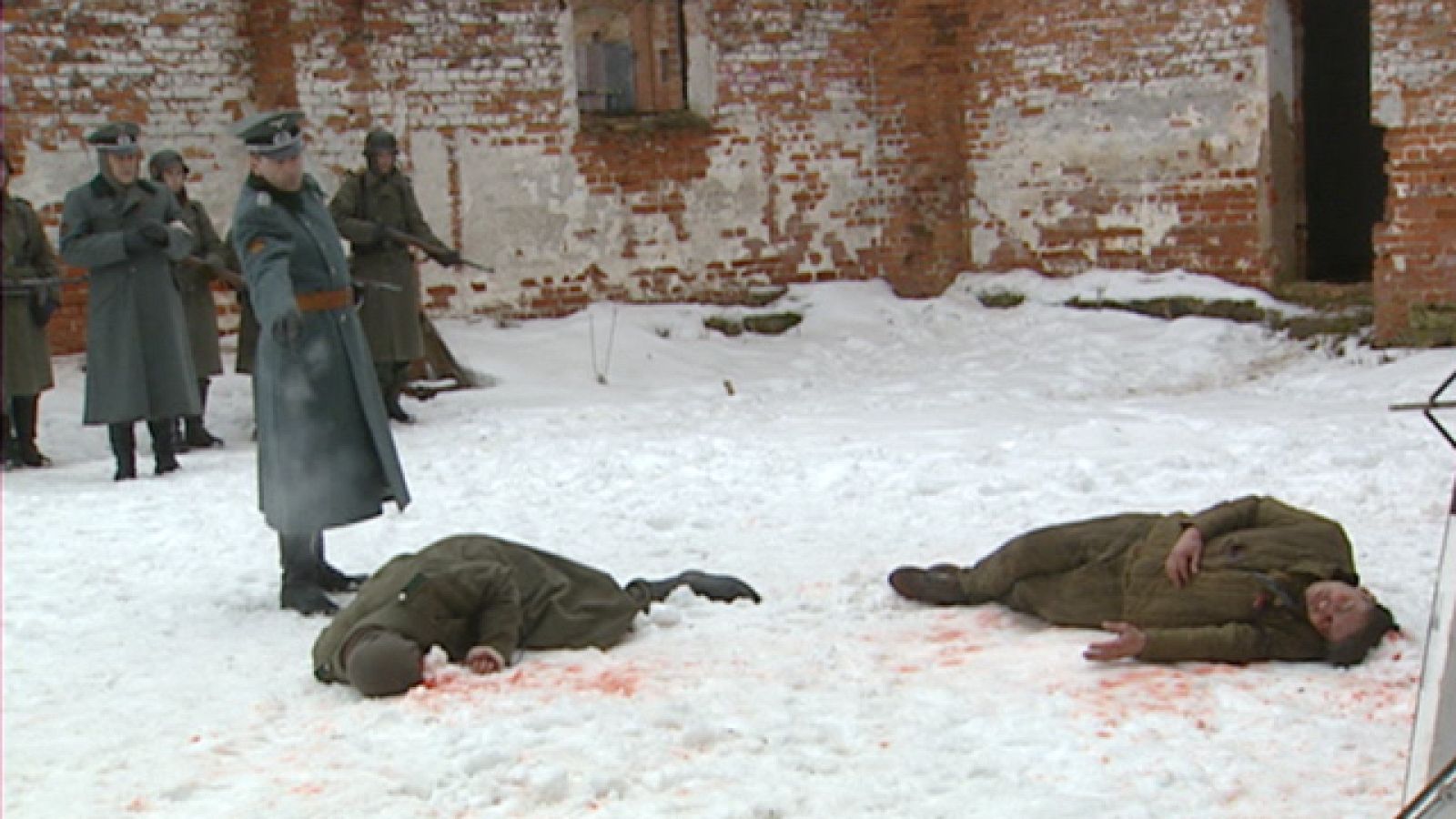 El productor y director Gerardo Herrero rueda, en Lituania , "Sangre en la Nieve"