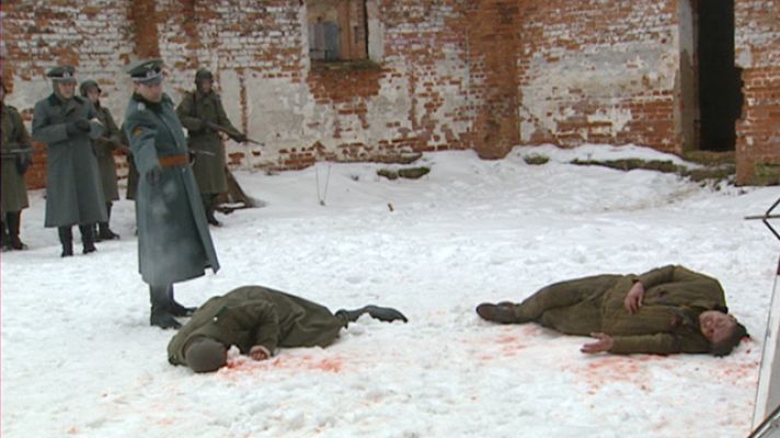 Telediario 1 - Rodaje de 'Sangre en la Nieve'