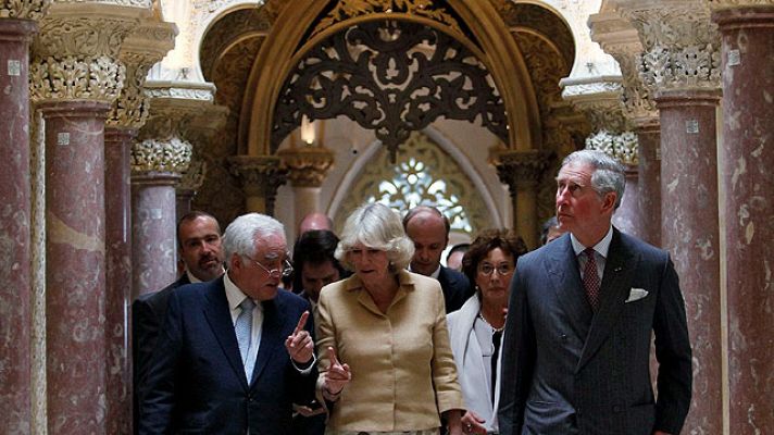 Telediario 1 - Carlos y Camilla en Sevilla