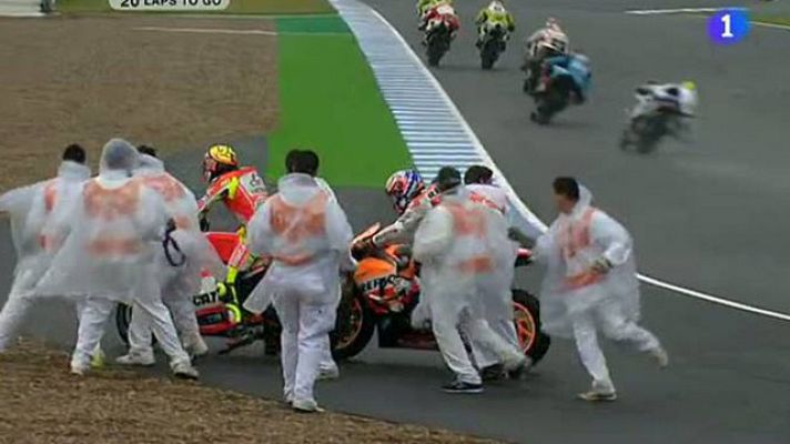  - Rossi se lleva por delante a Stoner