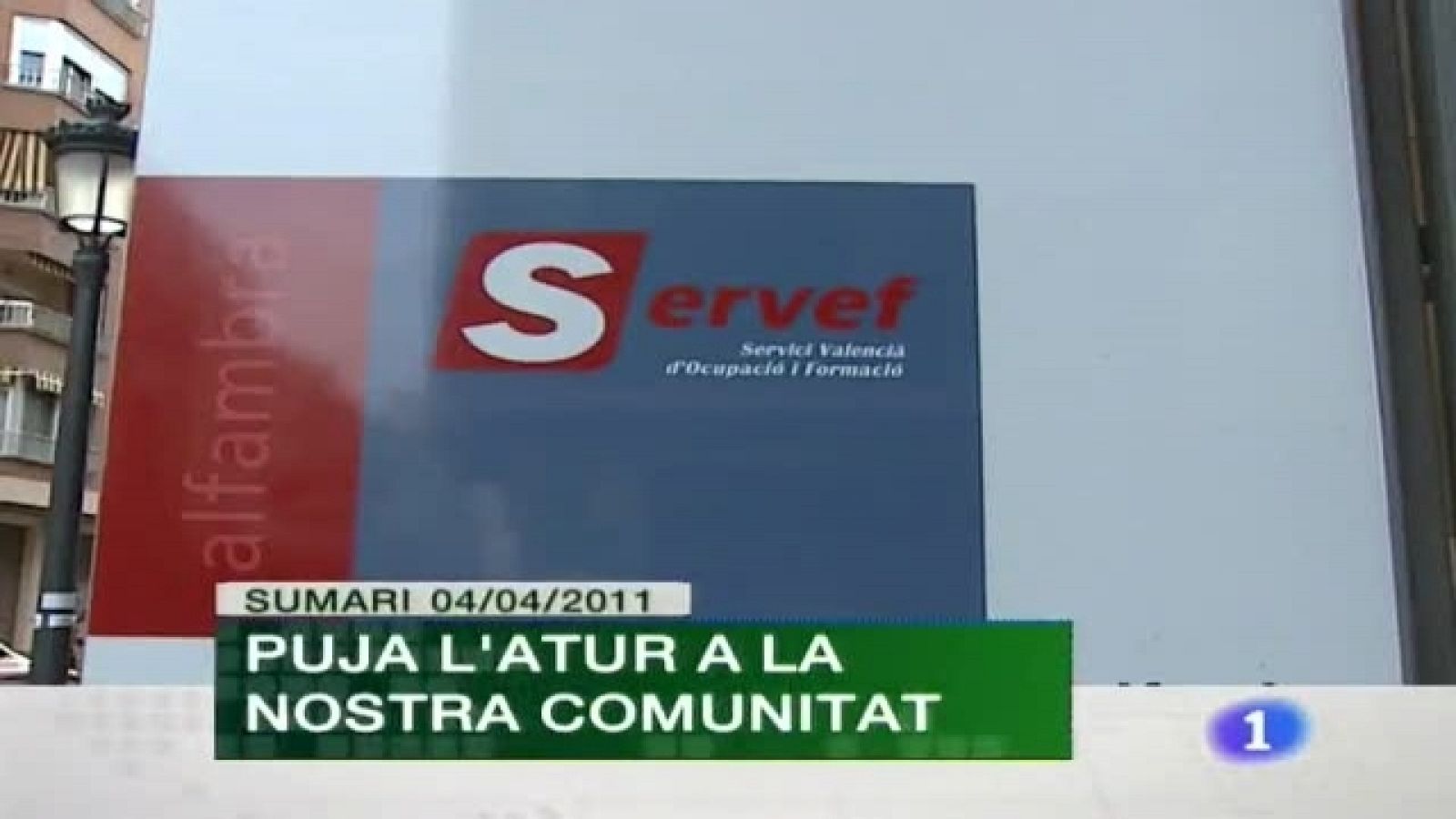 L'Informatiu. Informativo Territorial de la C. Valenciana - 04/04/11 -Ver ahora-