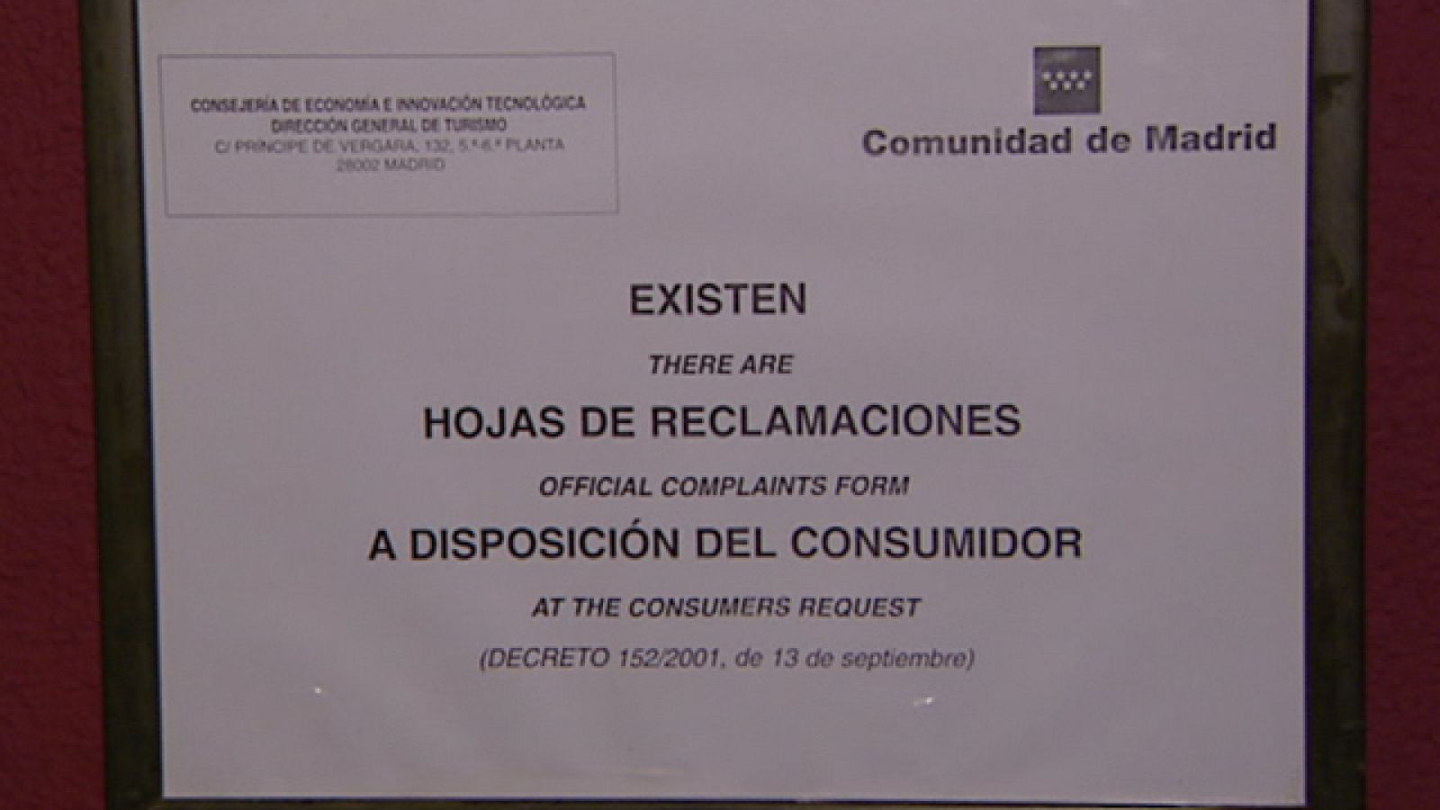 Uno de cada tres bares no tiene la lista de precios en un lugar visible para los clientes