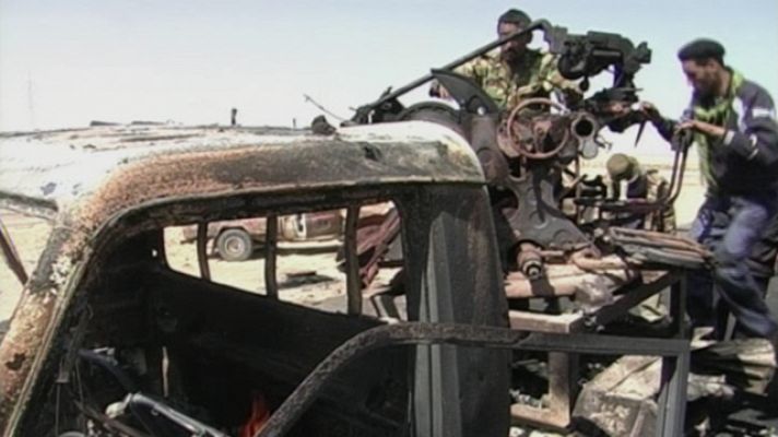 Telediario 1 - Dramática situación en Libia