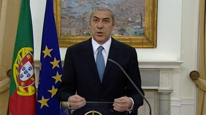 Telediario 1 - Portugal pide ayuda financiera