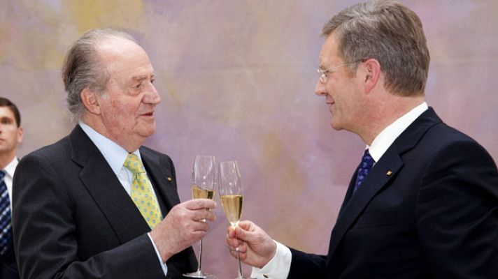 Telediario 1 - El Rey garantiza en Berlín que España cumplirá con sus reformas económicas