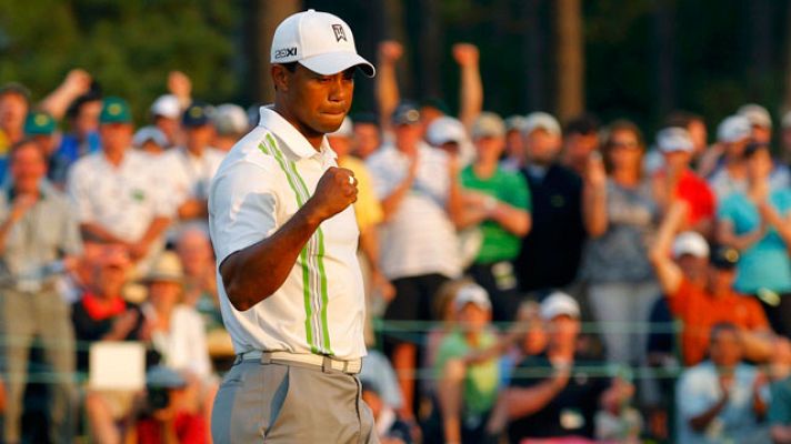 Telediario 1 - Tiger Woods brilla en Augusta