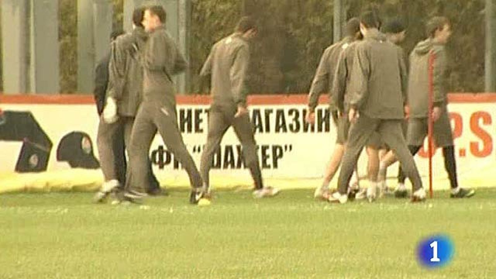 Una gran nevada sorprende al Shakhtar entrenando - Champions League | Ver
