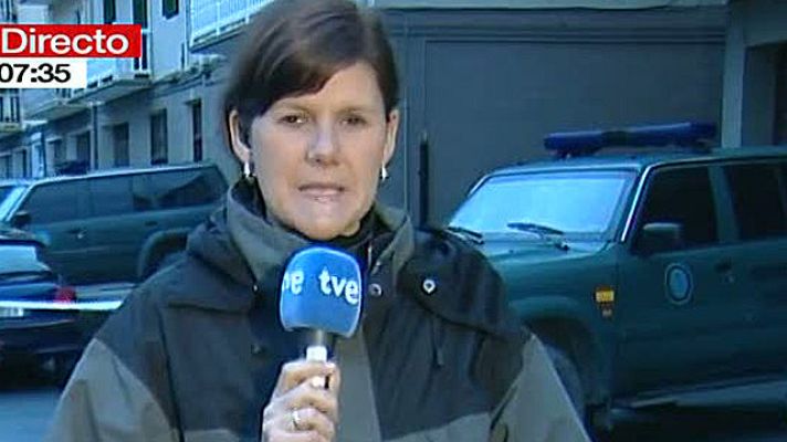Telediario 1 - Registran la casa de los etarras