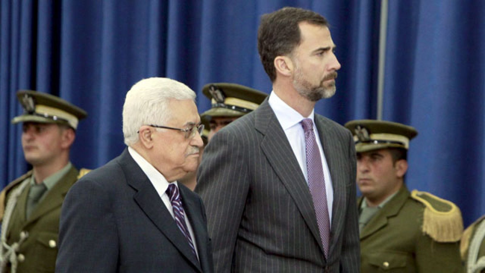 Los príncipes siguen con su viaje oficial con la visita histórica a los territorios palestinos | Ver