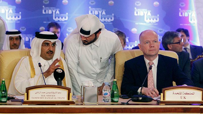 Telediario 1 - El grupo de contacto para Libia ha dejado abierta la puerta a suministrar armas no ofensivas