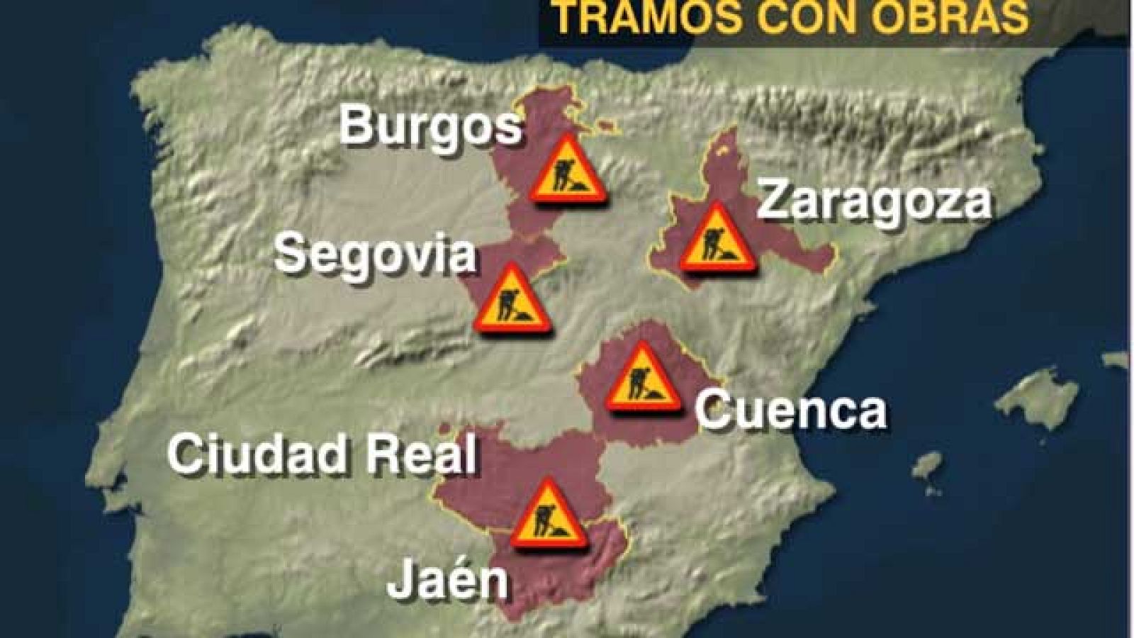 Obras en las carreteras en plena Semana Santa