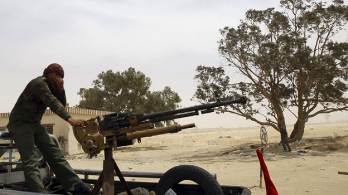 Telediario 1 - Situación difícil en Misrata