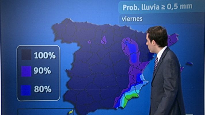 El tiempo - Chubascos en el oeste peninsular