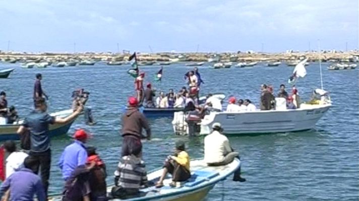 Telediario 1 - El bloqueo israelí sobre Gaza es un grave problema para los pescadores palestinos