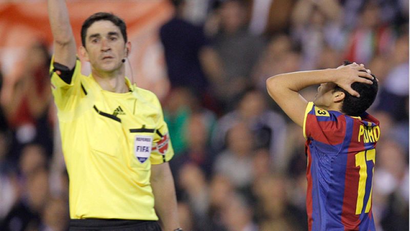 Gol anulado a Pedro por fuera de juego