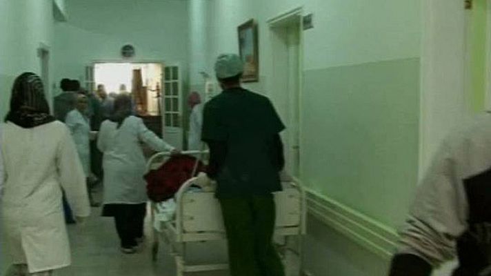 Telediario 1 - Mueren dos fotógrafos en Misrata en un ataque de las tropas de Gadafi