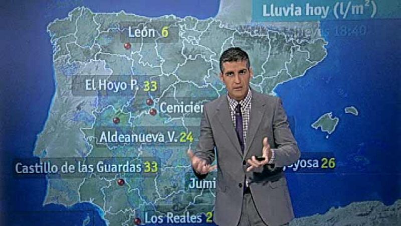 Un total de 25 provincias estarán en Viernes Santo en alerta por lluvias o fenómenos costeros