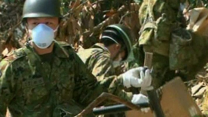 Telediario 1 - Búsqueda de desaparecidos en Japón