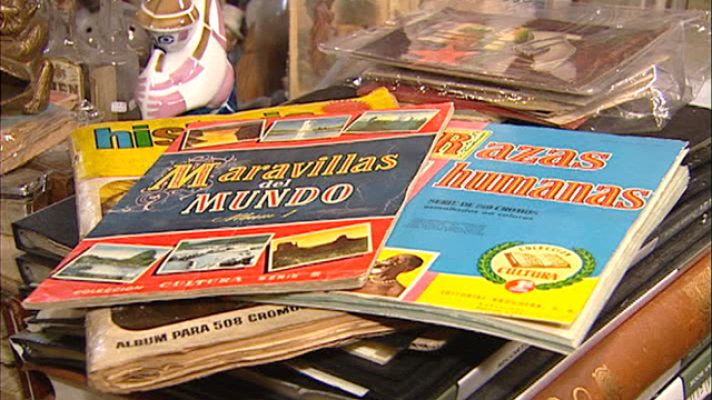 Telediario 1 - Pasión por los álbumes de cromos