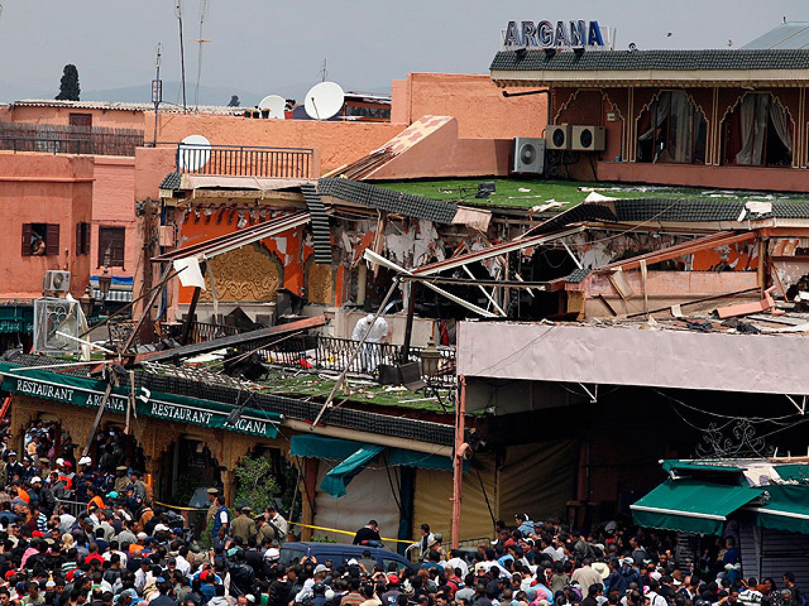Atentado en Marruecos, en Marraquech, con al menos 14 muertos y 20 heridos