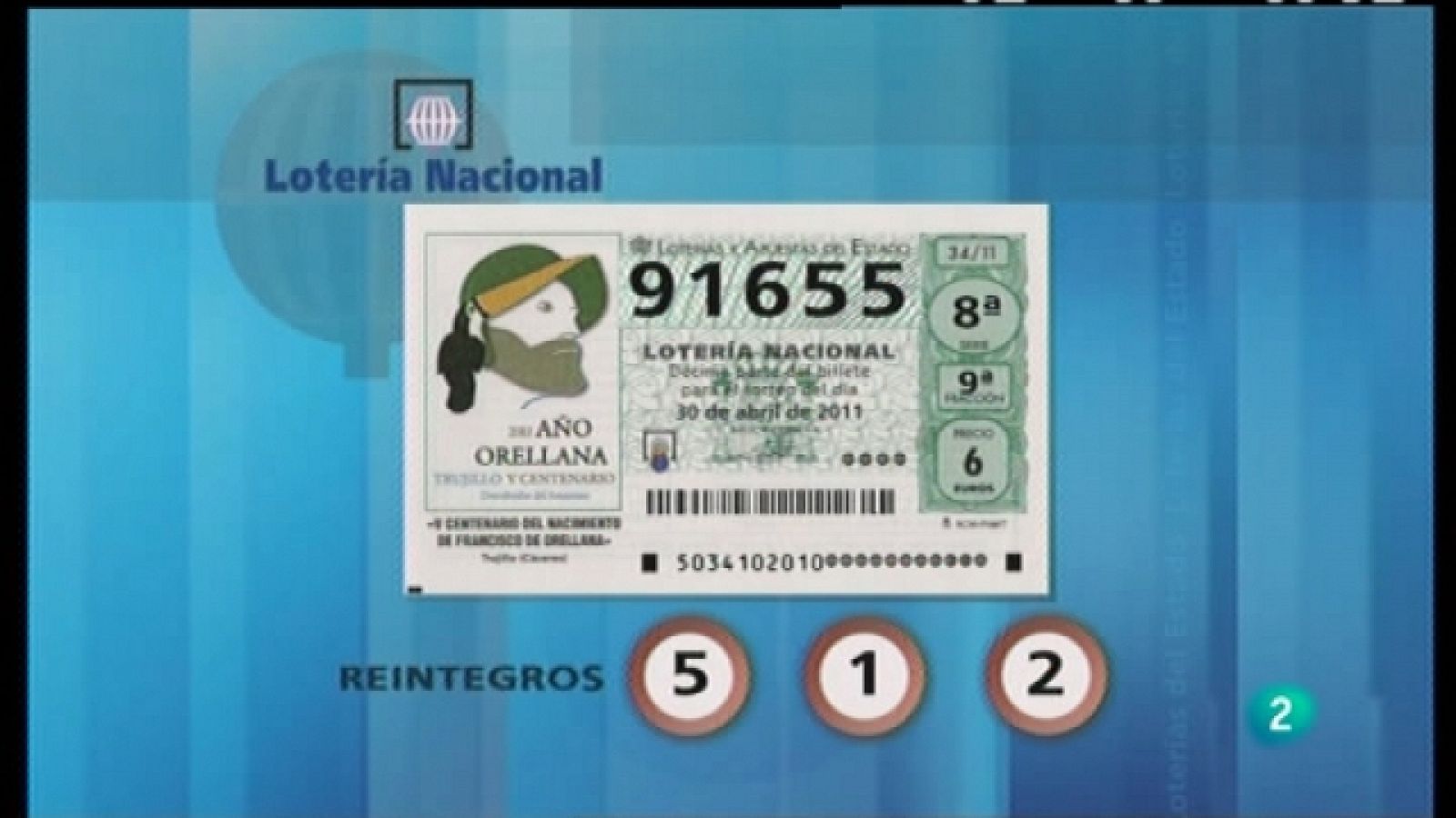 Lotería diaria - 30/04/11 - Ver ahora