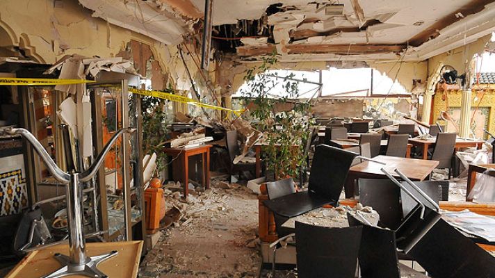 Telediario 1 - TVE en el restaurante de Marraquech