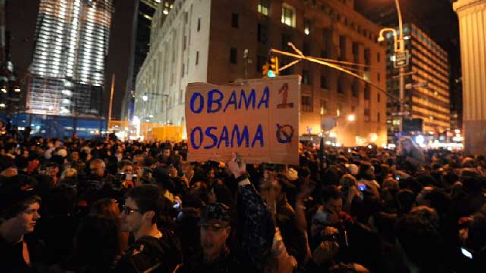 Nueva York celebra eufórica la muerte de Bin Laden | Ver