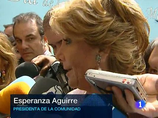 Telediario 1 - Aguirre y Gómez se enfrentan por la muerte de Bin Laden