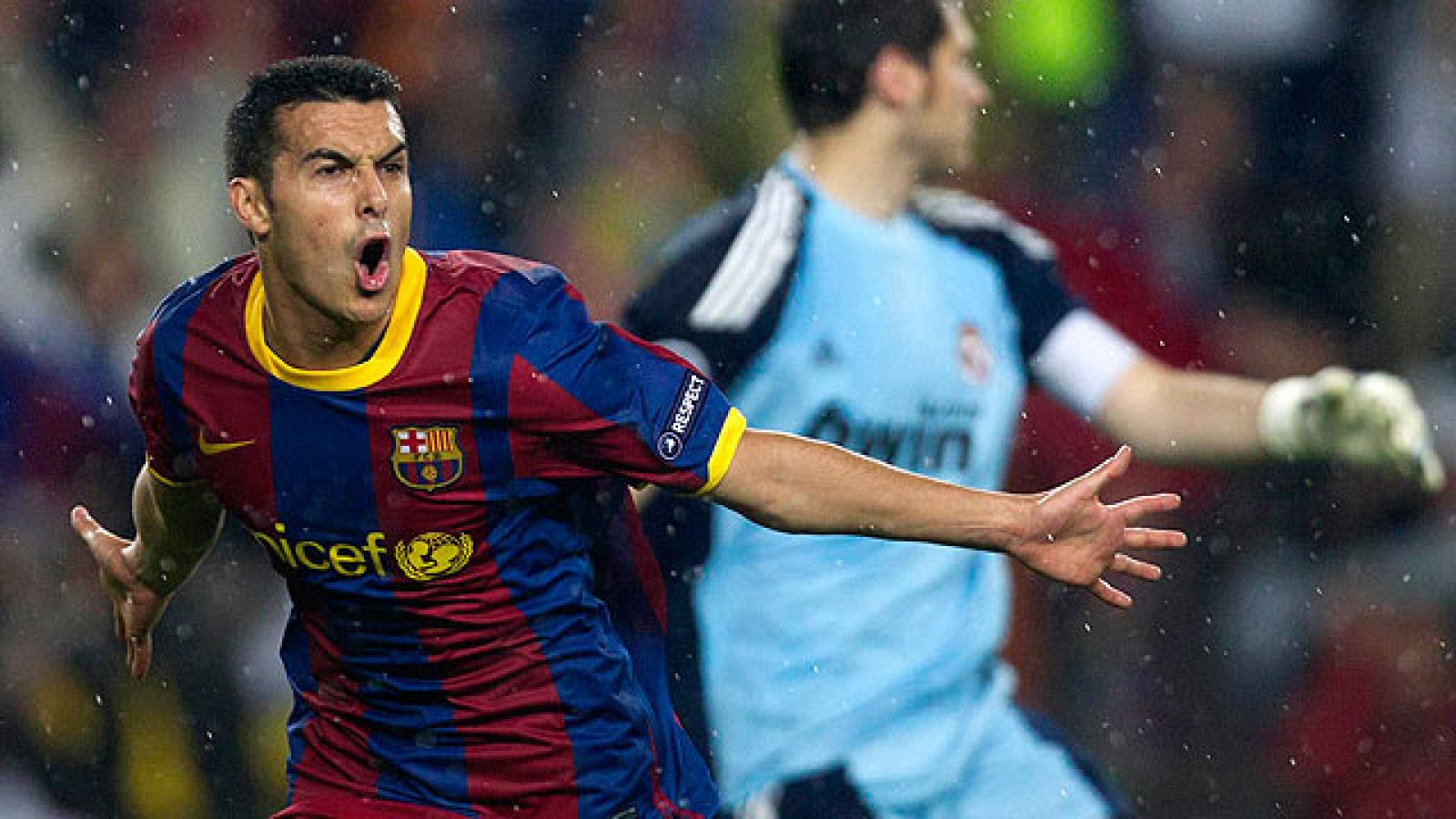 El empate en el Camp Nou ha ratificado el pase del Barcelona a la final de la Champions y ha certificado la eliminación del Real Madrid. Pedro marcó para los azulgrana y Marcelo para los madridistas, en un partido en el que no faltó la polémica, con